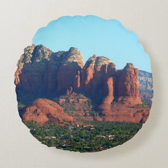 Almofada Redonda Rocha Coffee Pot I em Sedona Arizona (Frente)