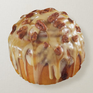 ALMOFADA REDONDA ROLO DE CANELA | BOLO DE CANELA PEGAJOSO TAPEÇARIA