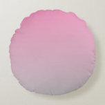 Almofada Redonda Rosa E Cinzas<br><div class="desc">Travesseiro decorativo Redonda Rosa E Cinza</div>