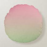 Almofada Redonda Rosa E Verde<br><div class="desc">Travesseiro decorativo Redondo Rosa E Verde</div>