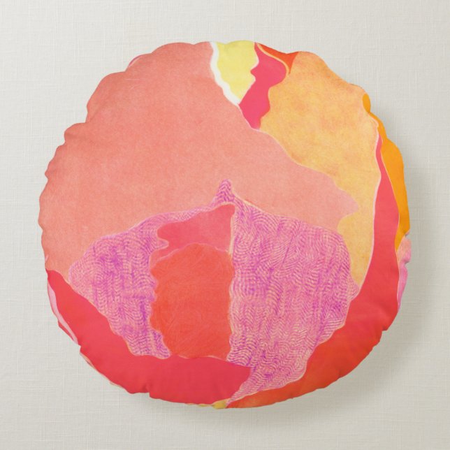 ALMOFADA REDONDA ROSA IV (Frente)