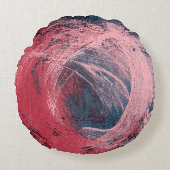 Almofada Redonda Rosa Light I (Frente)