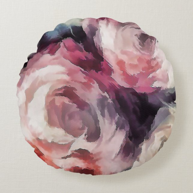 Almofada Redonda Rosas (Frente)