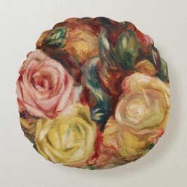 Almofada Redonda Rosas (1912) apresentada por Pierre-Auguste Renoir