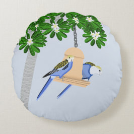 Almofada Redonda Rosellas de peças de Casal bonito