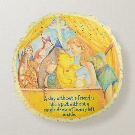 Almofada Redonda Round Cushion - Winnie The Pooh