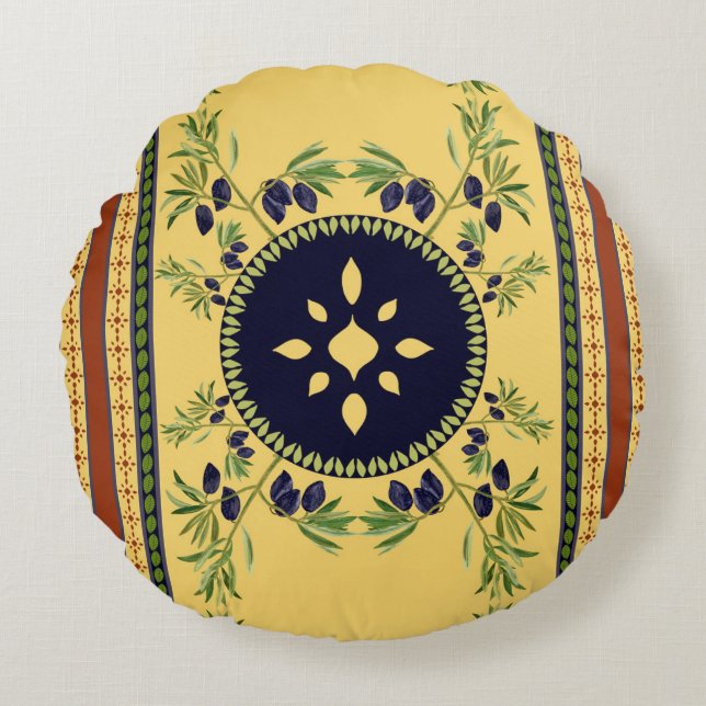 Almofada Redonda Round Pillow - Tuscany (Frente)