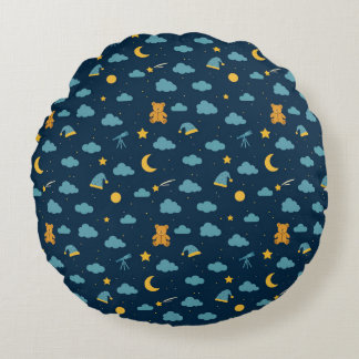 Almofada Redonda Round Snuggle Pillow – Celestial Teddy Adventure