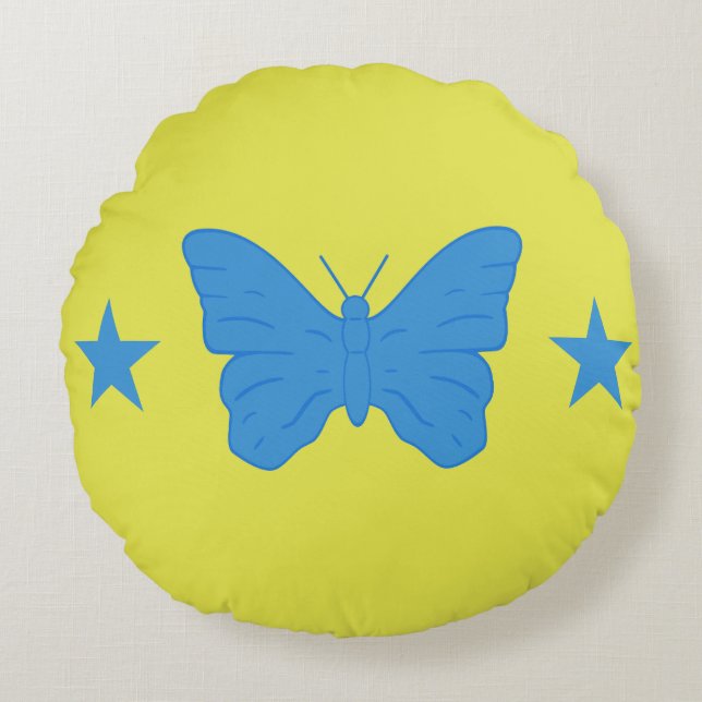 Almofada Redonda Round Throw Pillow with flag of Bady Bassit (Frente)