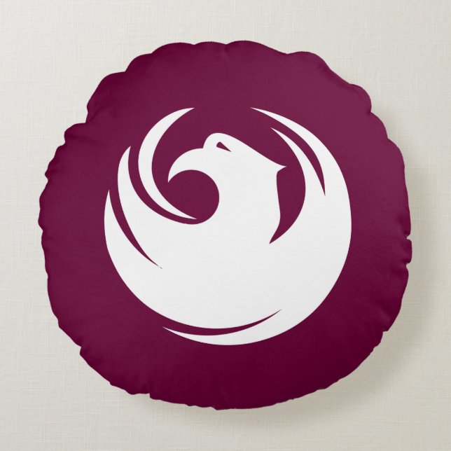 Almofada Redonda Round Throw Pillow with flag of Phoenix City (Frente)