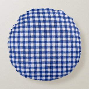 Almofada Redonda Roupa de cozinha controlada. Padrão bem visto e t