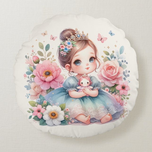 Almofada Redonda Royal Garden Princess (Frente)