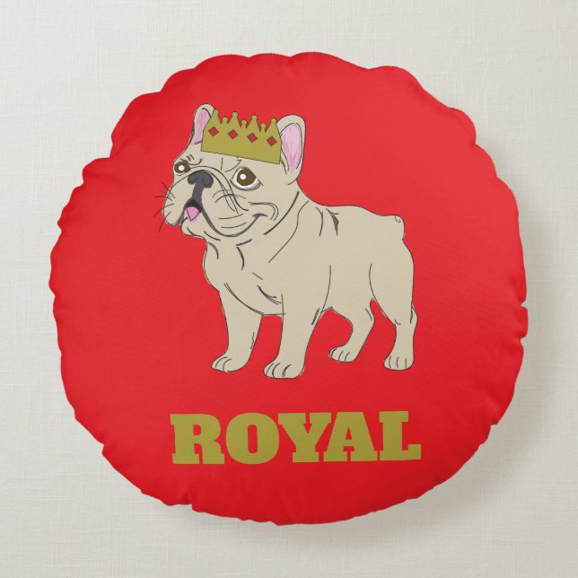 Almofada Redonda Royal Pup (Frente)