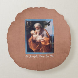 Almofada Redonda Rua Joseph Banquete Day com a Criança Jesus