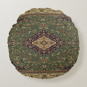 Almofada Redonda Rug Turco Oriental