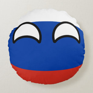 Almofada Redonda Rússia Geeky de tensão engraçada Countryball