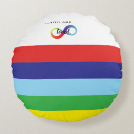 Almofada Redonda Saco de mão Infinity Orgulho LGBTQ+