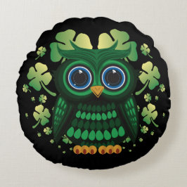 Almofada Redonda Saint Patrick's Owl