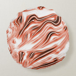 Almofada Redonda Salmões-guincho para vestígios vermelhos de ondula