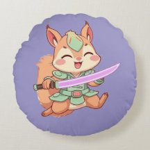 Samurai Esquilo Kawaii.