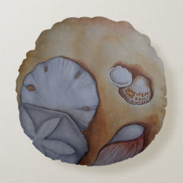 Almofada Redonda Sandy Seashells