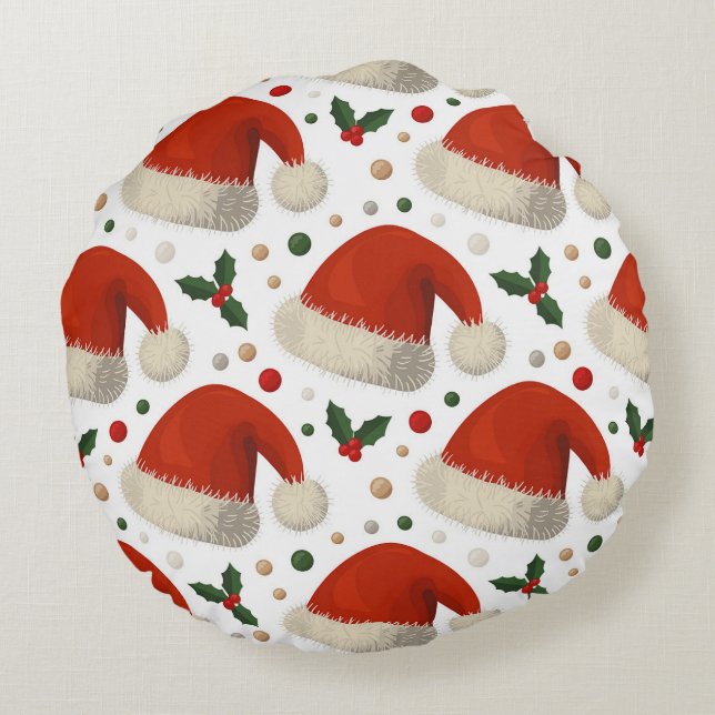 Almofada Redonda Santa Hats (Verso)