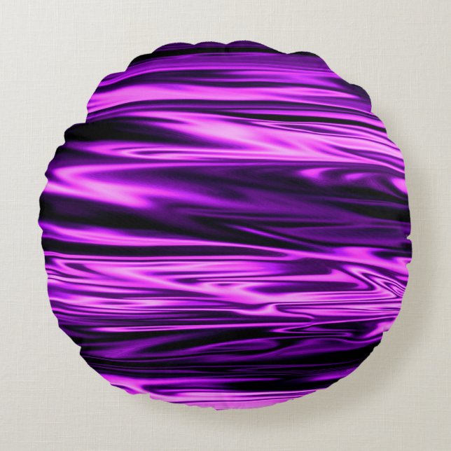 Almofada Redonda Satin Roxo....... (Frente)