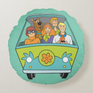 Almofada Redonda Scooby-Doo & a máquina do mistério do grupo