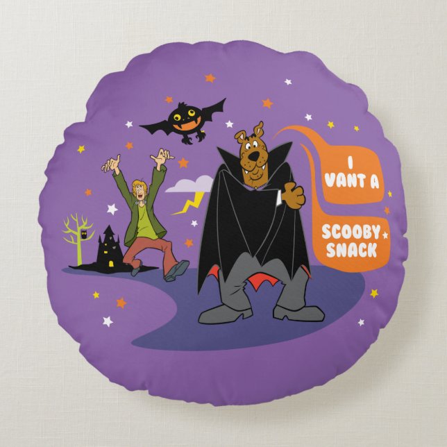 Almofada Redonda Scooby-Doo| I Vant a Scooby Snack (Frente)