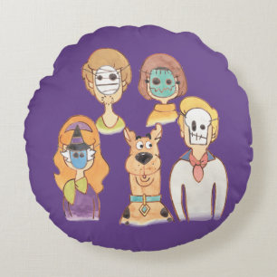 Almofada Redonda Scooby-Doo Nossos Máscaras De Halloween