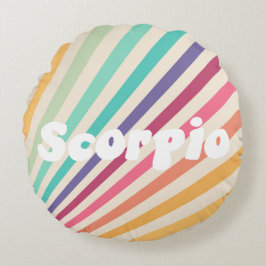 Almofada Redonda Scorpio Astrology Zodiac