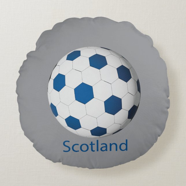 Almofada Redonda Scotland Soccer (Frente)