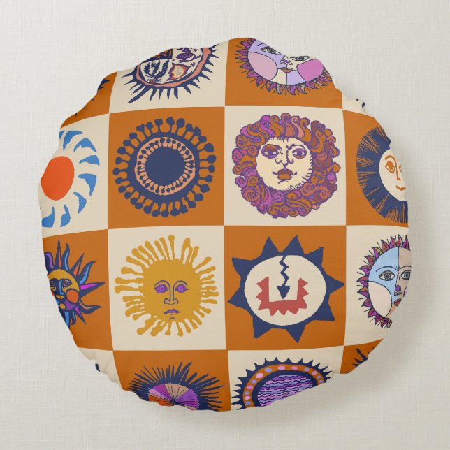 Almofada Redonda Scottsdale Del Sol (Verso)