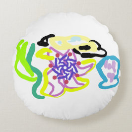 Almofada Redonda Seashell and starfish