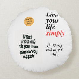 Almofada Redonda Seja você mesmo