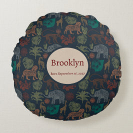 Almofada Redonda Selva Personalizada Safari
