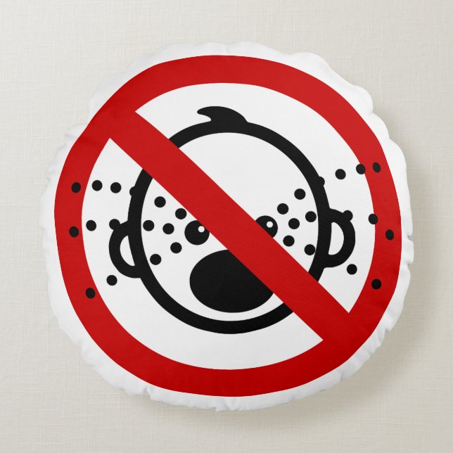 Almofada Redonda SEM Cry Babies ⚠ Sinal de Aeroporto Tailandês ⚠ (Frente)