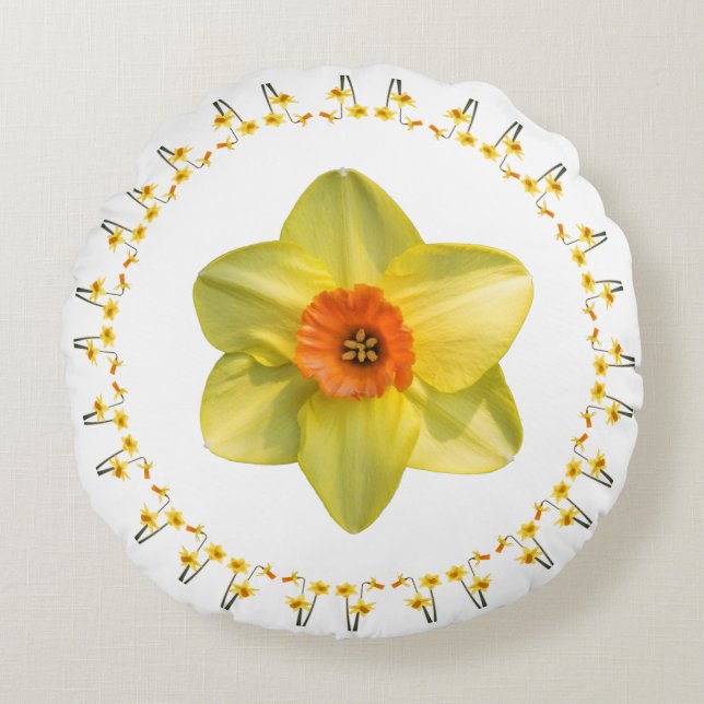 Almofada Redonda Sempre Primavera (Frente)