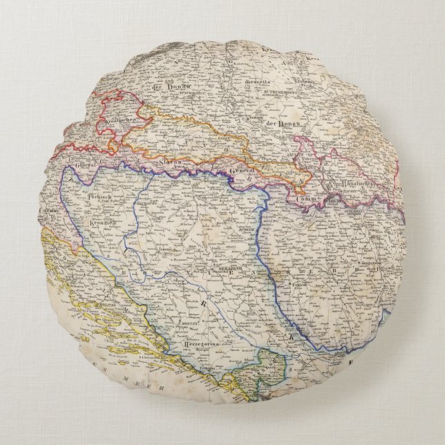 Almofada Redonda Serbia, Bósnia (Frente)