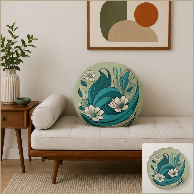 Almofada Redonda Serqet (Serqet Round Pillow (Front & Back)
)