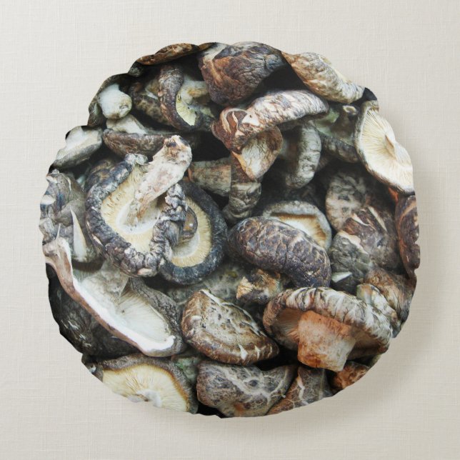 Almofada Redonda Shiitake Mushroom (Frente)