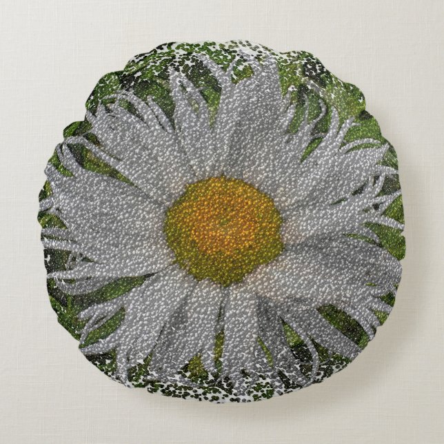 Almofada Redonda Show Me A Daisy #1 (Frente)