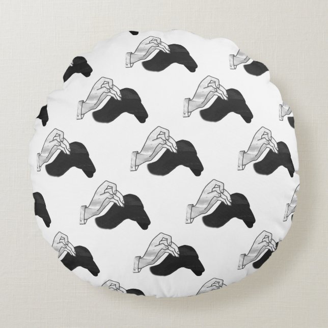 Almofada Redonda Silhouette Camel manual (Frente)