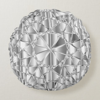 Almofada Redonda Silver Diamond