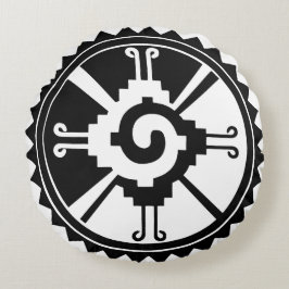 Almofada Redonda Símbolos Africanos Adinkra