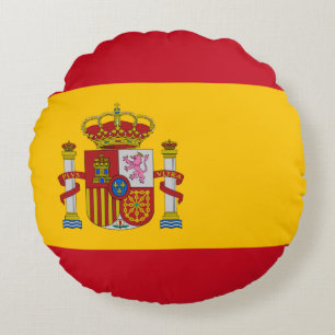 Almofada Redonda Sinalizador Espanha (espanhol)