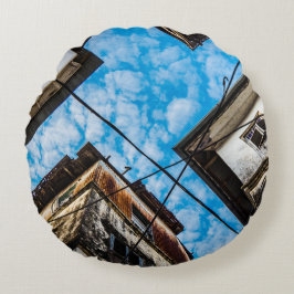 Almofada Redonda Sky Over Stonetown, Zanzibar