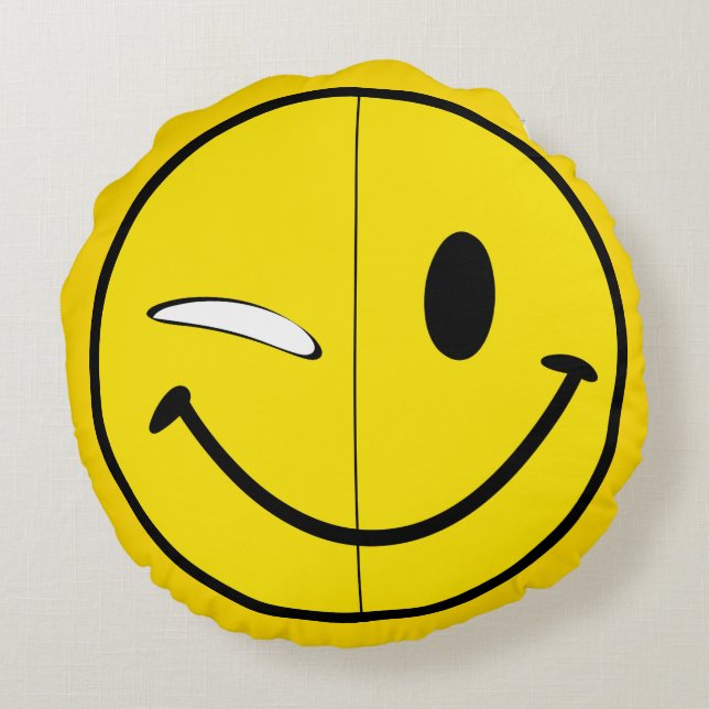 Almofada Redonda SmirkSmile 2way (Verso)