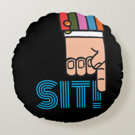 Almofada Redonda Snazzy Ponteiro Travesseiro redondo