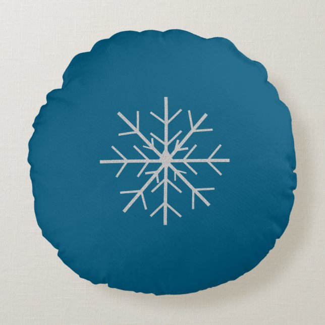 Almofada Redonda Snowflake  (Frente)